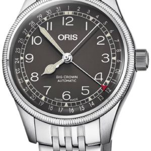 Oris 01 754 7749 4064-07 8 17 22 Aviation Svart/Stål Ø36 mm