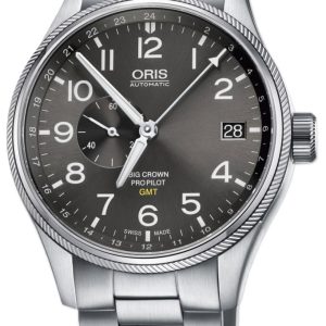 Oris Aviation Herrklocka 01 748 7710 4063-07 8 22 19 Grå/Stål Ø45