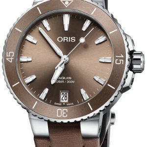 Oris Damklocka 01 733 7731 4156-07 3 18 01FC Diving Brun/Satin Ø36.5