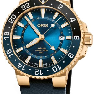 Oris Diving Herrklocka 01 798 7754 6185-Set Blå/Gummi Ø43.5 mm