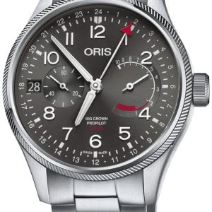 Oris Herrklocka 01 114 7746 4063-Set 8 22 19 Aviation Grå/Stål Ø44