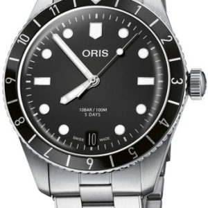 Oris Herrklocka 01 400 7772 4054-07 8 20 18 Divers Svart/Stål Ø40 mm