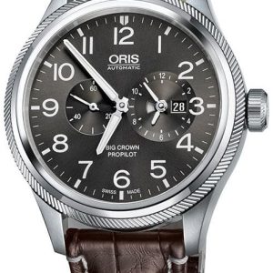 Oris Herrklocka 01 690 7735 4063-07 1 22 72FC Aviation Grå/Läder