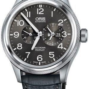 Oris Herrklocka 01 690 7735 4063-07 5 22 06FC Aviation Grå/Läder