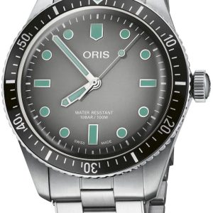 Oris Herrklocka 01 733 7707 4053-07 8 20 18 Diving Grå/Stål Ø40 mm