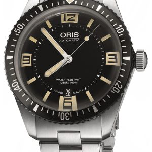 Oris Herrklocka 01 733 7707 4064-07 8 20 18 Diving Svart/Stål Ø40 mm