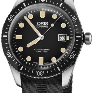 Oris Herrklocka 01 733 7720 4054-07 5 21 26FC Diving Svart/Textil