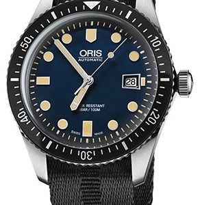 Oris Herrklocka 01 733 7720 4055-07 5 21 26FC Diving Blå/Stål Ø42