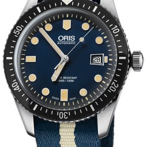 Oris Herrklocka 01 733 7720 4055-07 5 21 29FC Diving Blå/Stål Ø42