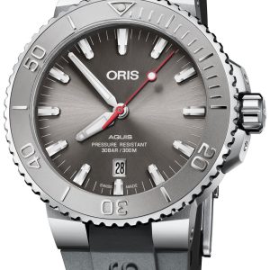 Oris Herrklocka 01 733 7730 4153-07 4 24 63EB Diving Grå/Gummi