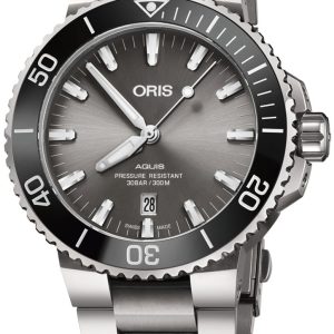 Oris Herrklocka 01 733 7730 7153-07 8 24 15PEB Diving Grå/Titan