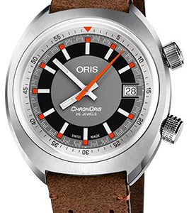 Oris Herrklocka 01 733 7737 4053-07 5 19 43 Motor Sport Grå/Läder