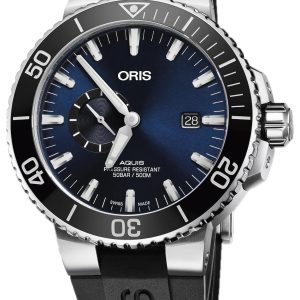 Oris Herrklocka 01 743 7733 4135-07 4 24 64EB Diving Blå/Gummi