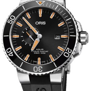 Oris Herrklocka 01 743 7733 4159-07 4 24 64EB Diving Svart/Gummi