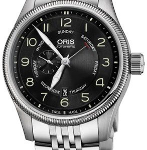 Oris Herrklocka 01 745 7688 4064-07 8 22 30 Aviation Svart/Stål Ø44