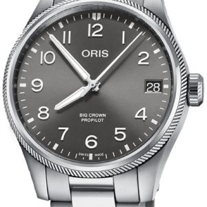 Oris Herrklocka 01 751 7761 4063-07 8 20 08P Aviation Grå/Stål Ø41