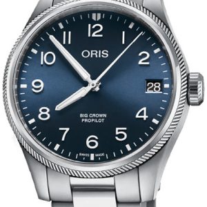 Oris Herrklocka 01 751 7761 4065-07 8 20 08P Aviation Blå/Stål Ø41