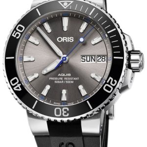 Oris Herrklocka 01 752 7733 4183-Set RS Diving Grå/Gummi Ø45.5 mm