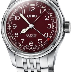 Oris Herrklocka 01 754 7741 4068-07 8 20 22 Aviation Röd/Stål Ø40