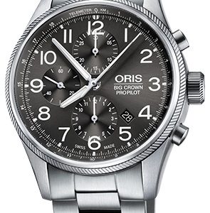 Oris Herrklocka 01 774 7699 4063-07 8 22 19 Aviation Grå/Stål Ø44