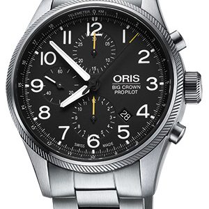 Oris Herrklocka 01 774 7699 4134-07 8 22 19 Aviation Svart/Stål Ø44