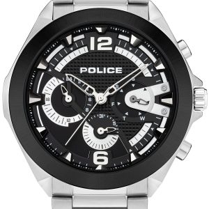 Police Herrklocka PEWJK2108741 Zenith Svart/Stål Ø48 mm