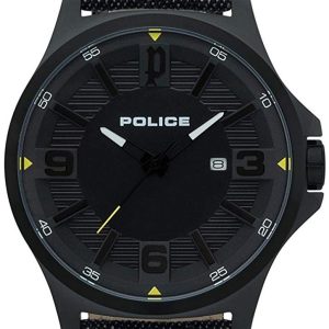 Police Herrklocka PL15384JSB.02 Svart/Läder Ø44 mm