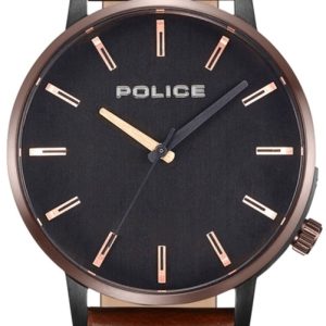 Police Herrklocka PL15923JSBBZ2 Svart/Läder Ø42 mm