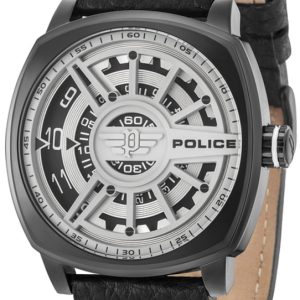 Police Herrklocka R1451290002 Speed Head Vit/Läder Ø49 mm