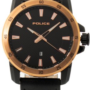 Police Herrklocka R1451306005 Svart/Läder Ø46 mm