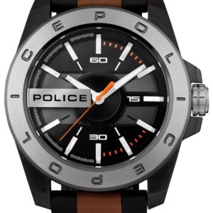 Police Herrklocka R1453310002 Svart/Läder Ø46 mm