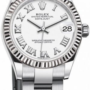 Rolex Damklocka 278274-0009 Vit/Stål Ø31 mm