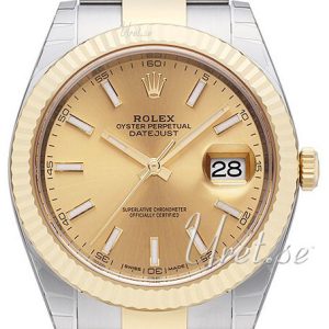 Rolex Herrklocka 126333-0009 Datejust41 Gulguldstonad/18 karat gult