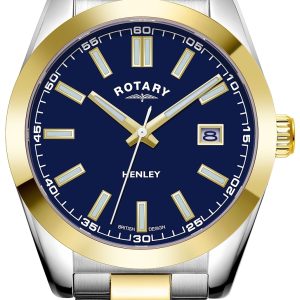 Rotary Herrklocka GB05181/05 Henley Blå/Stål Ø40 mm