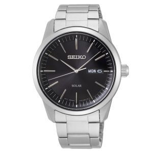 Seiko Solar SNE527P1 - Herr - 40 mm - Analogt - Quartz - Safirglas