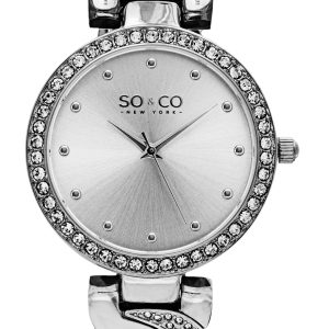 So & Co New York Damklocka 5062.1 SoHo Silverfärgad/Stål Ø36 mm