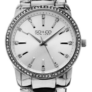 So & Co New York Damklocka 5071.1 SoHo Silverfärgad/Stål Ø38 mm