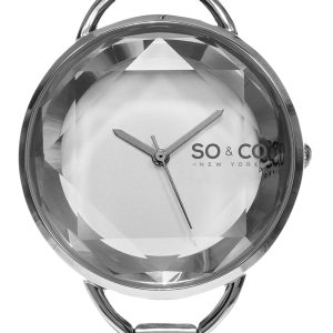 So & Co New York Damklocka 5104.1 SoHo Silverfärgad/Stål Ø36 mm