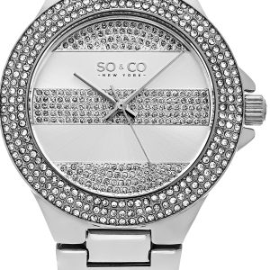 So & Co New York Damklocka 5242.1 SoHo Silverfärgad/Stål Ø39 mm