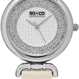 So & Co New York Damklocka 5264.1 SoHo Silverfärgad/Satin Ø38 mm