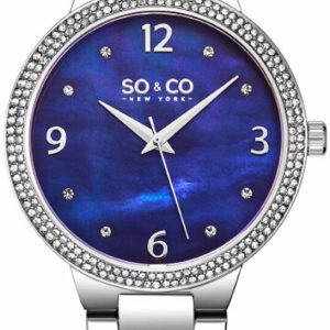 So & Co New York Damklocka 5519B.1 Madison Blå/Stål Ø39 mm