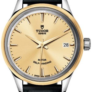 Tudor 12303-0007 Style Gulguldstonad/Läder Ø34 mm