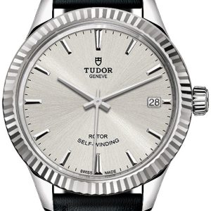 Tudor 12310-0021 Style Silverfärgad/Läder Ø34 mm