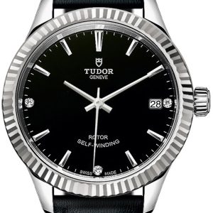 Tudor 12310-0025 Style Svart/Läder Ø34 mm