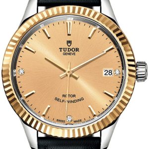 Tudor 12313-0020 Style Gulguldstonad/Läder Ø34 mm