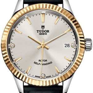 Tudor 12313-0021 Style Silverfärgad/Läder Ø34 mm