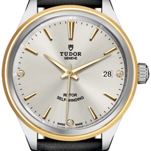 Tudor 12503-0011 Style Silverfärgad/Läder Ø38 mm