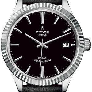 Tudor 12510-0022 Style Svart/Läder Ø38 mm