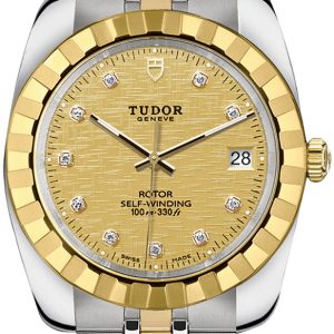 Tudor 21013-0010 Classic Date Gulguldstonad/Gulguldtonat stål Ø38 mm