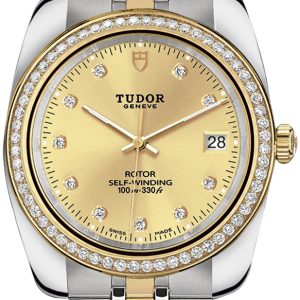 Tudor 21023-0012 Classic Date Gulguldstonad/Gulguldtonat stål Ø38 mm